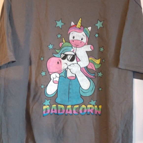 Hanes Other - Hanes DadaCorn grey t-shirt NWOT